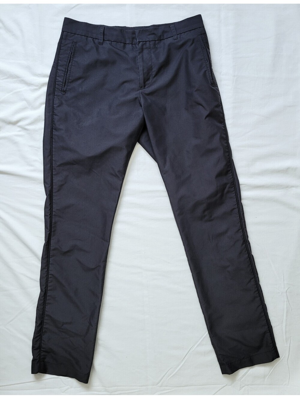 J.Lindeberg Gusten Men’s 34x34 Black Narrow Fit Micro Twill Dress Pants Trousers